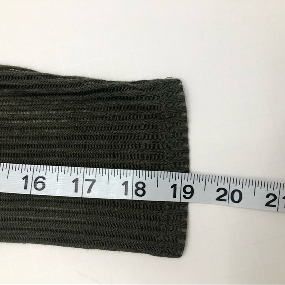 Express Ribbed Green Button Front MIdi Dress Size S/P - Picture 13 of 13